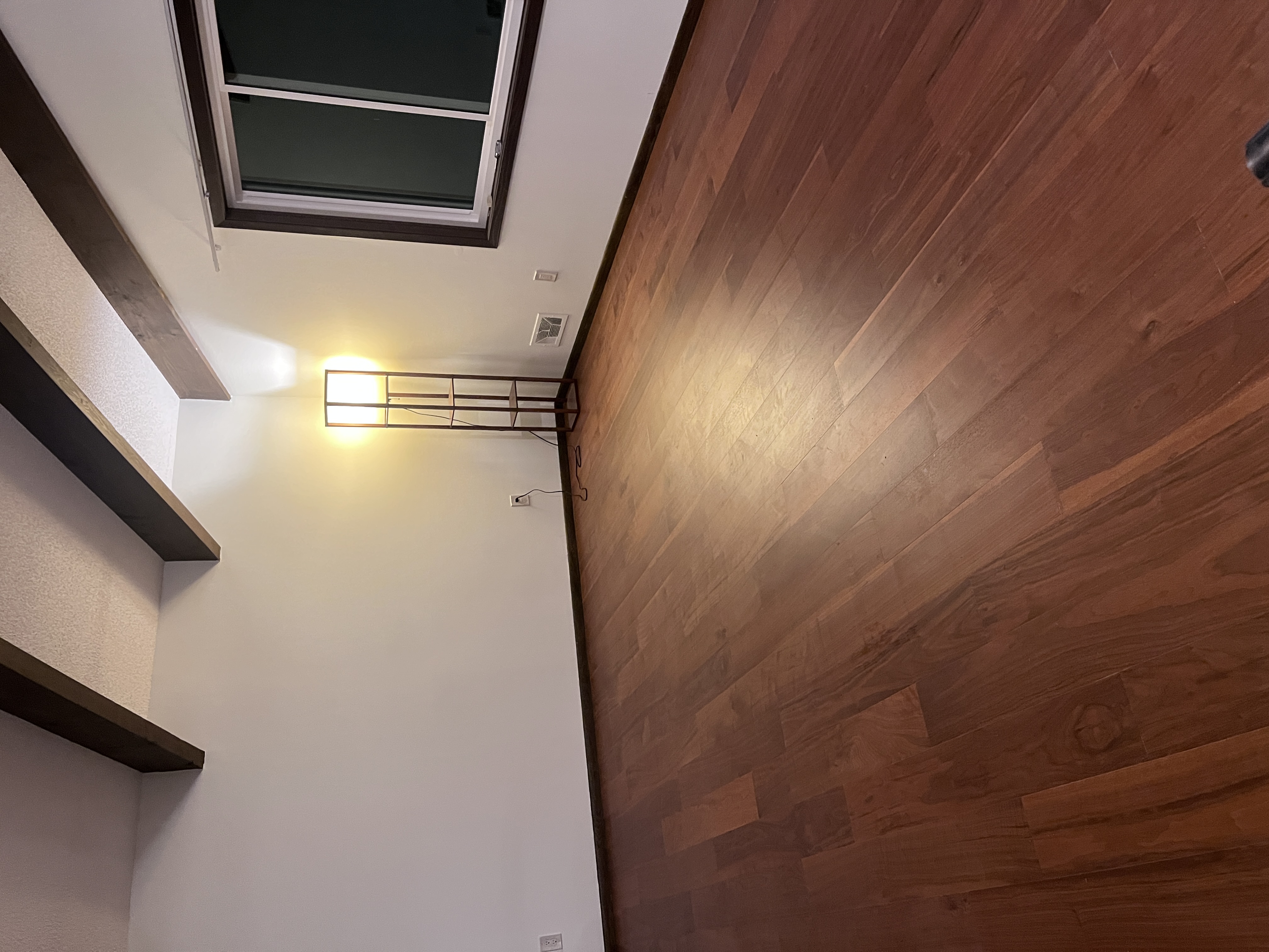 New flooring in the upper level
